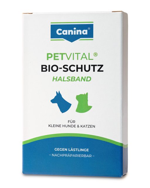 Faltschachtel PETVITAL Bio-Schutz Halsband, freigestellt für den Onlineshop